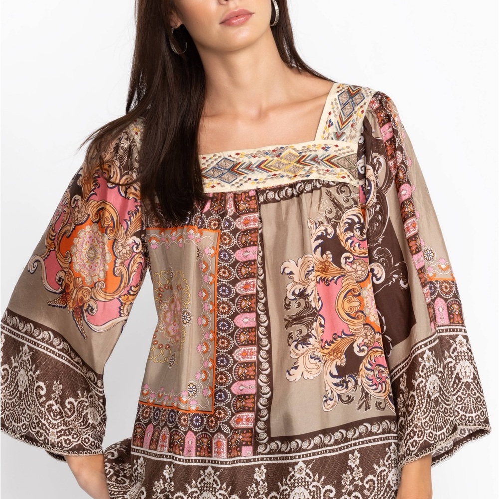 NWT - Johnny Was silk/embroidered Flora - Picture 12 of 16